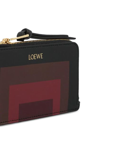 LOEWE x Albers geometric-pattern zip wallet - Black