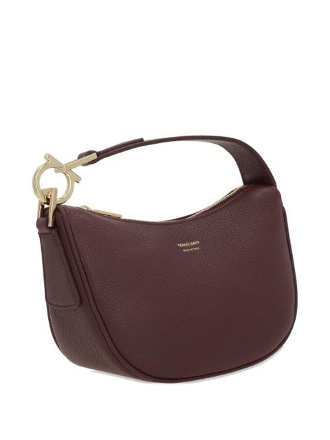 Ferragamo gancini leather tote bag - Purple