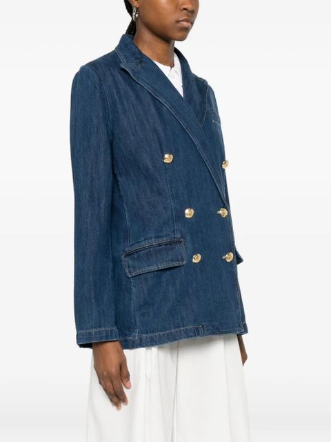 Lauren Ralph Lauren double-breasted denim jacket - Blue