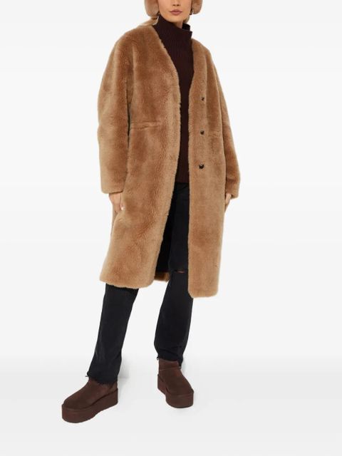 Yves Salomon pocket wool coat - Brown - zdjęcie produktu nr 2