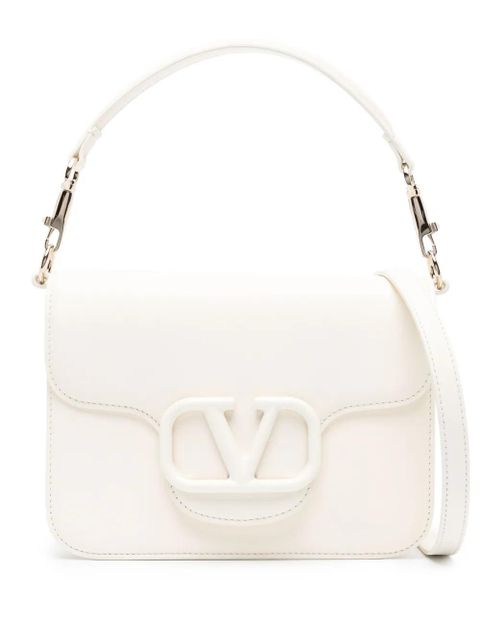 Valentino Garavani Locò leather shoulder bag - White - zdjęcie produktu nr 1
