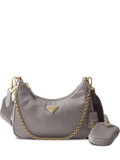 Prada Re-Edition 2005 Re-Nylon shoulder bag - Grey - zdjęcie produktu nr 1