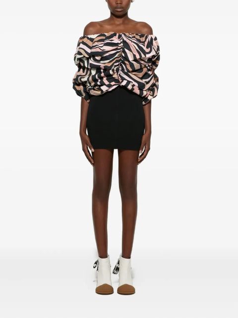 PUCCI off-shoulder puff-sleeve dress - Black - zdjęcie produktu nr 2