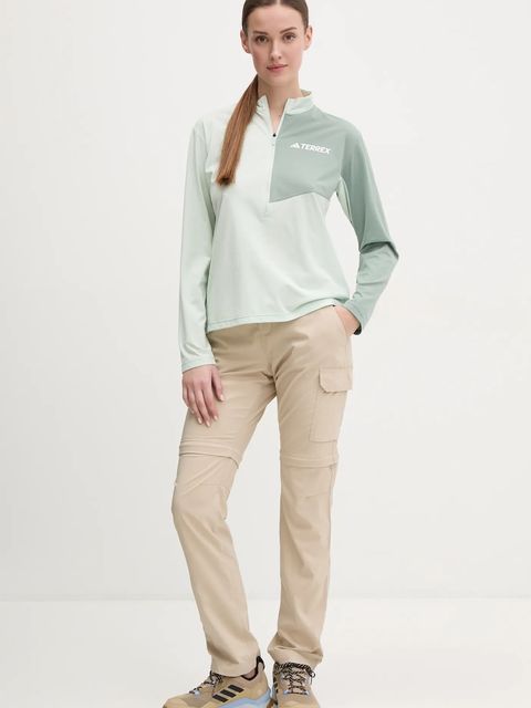 adidas TERREX longsleeve sportowy Multi kolor zielony z półgolfem JE0362 - zdjęcie produktu nr 2