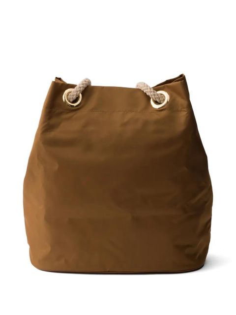 Prada Mariner large Re-Nylon bucket bag - Brown