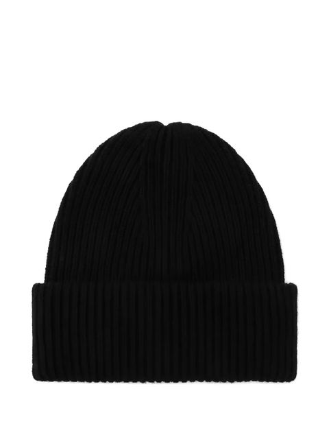 Almada Label ribbed beanie hat - Black - zdjęcie produktu nr 2