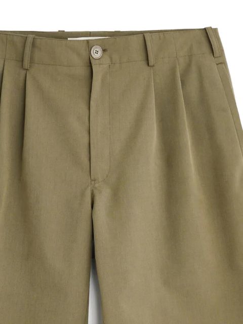 OUR LEGACY Ponte pleated shorts - Green - zdjęcie produktu nr 2