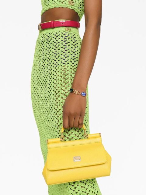 Dolce & Gabbana logo-charm crystal-embellished bracelet - Gold - zdjęcie produktu nr 2