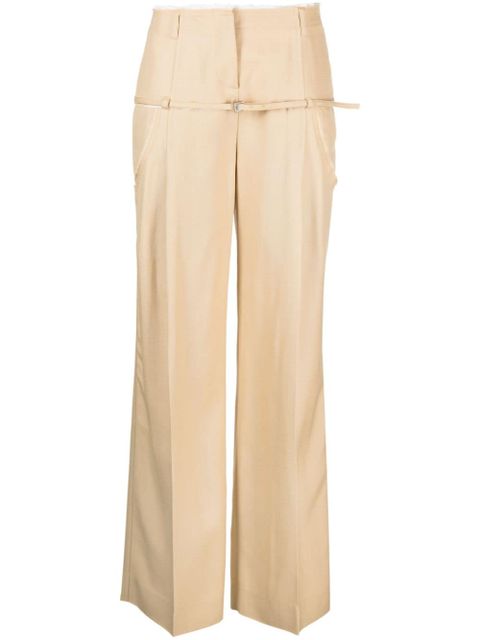 Jacquemus Le Pantalon Criollo wide-leg trousers - Brown - zdjęcie produktu nr 1
