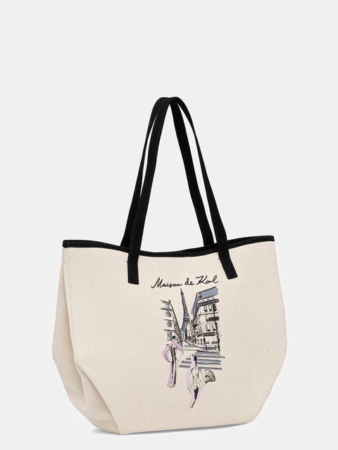 Karl Lagerfeld torebka bawełniana K/SKETCH - zdjęcie produktu nr 1