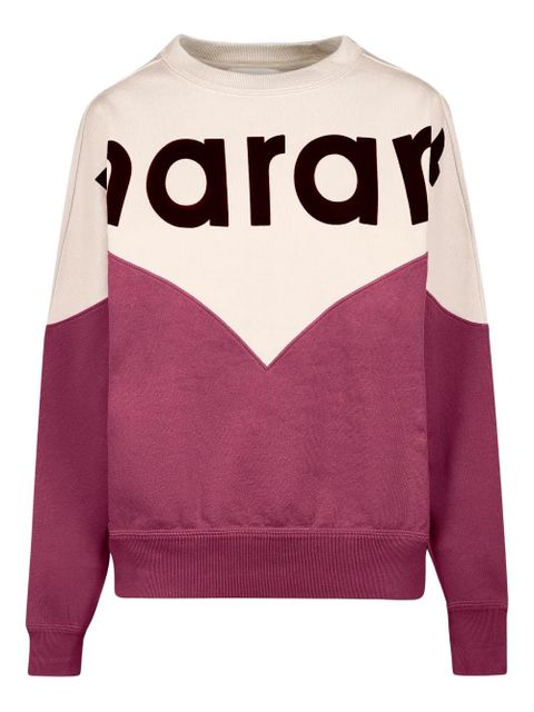 MARANT ÉTOILE colour-block logo sweatshirt - Purple - zdjęcie produktu nr 1