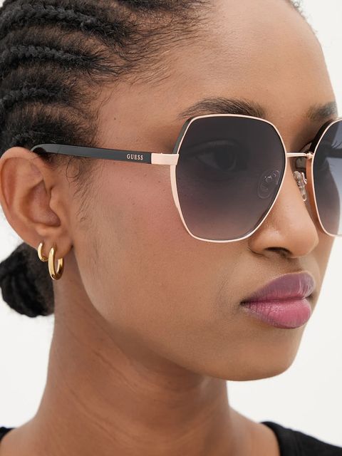 Guess okulary przeciwsłoneczne damskie kolor czarny GU00108_6005B