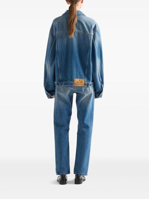 Prada denim blouson jacket - F0V3N LIGHT BLUE - zdjęcie produktu nr 2