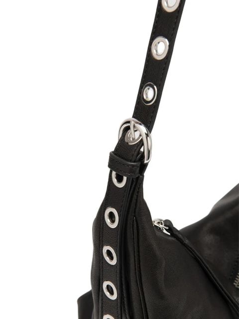 BY FAR Trayana leather cross body bag - Black