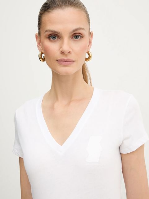 Armani Exchange t-shirt bawełniany damski kolor biały XW001008 AF17172