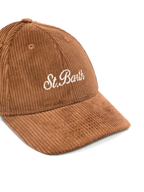 MC2 Saint Barth corduroy logo cap - Brown