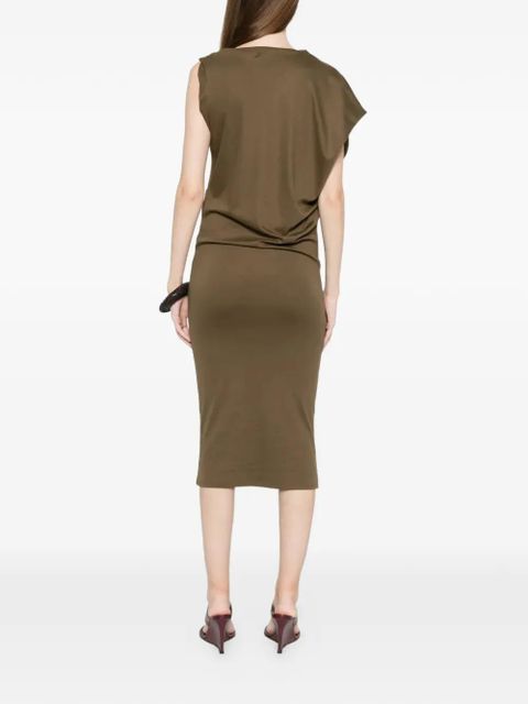 Jacquemus La Robe draped midi dress - Green