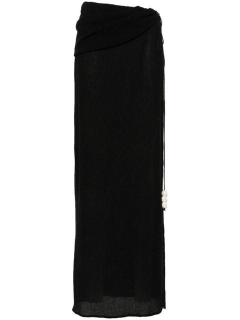 Magda Butrym asymmetric-design skirt - Black - zdjęcie produktu nr 1