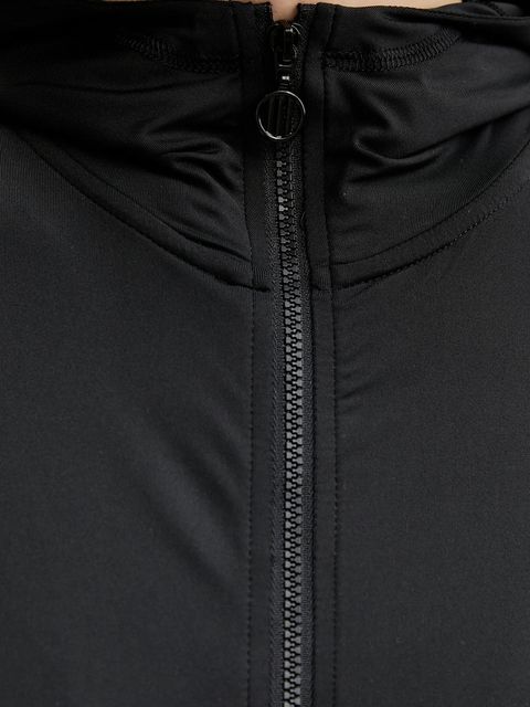 adidas Originals bluza Ruched damska kolor czarny z kapturem gładka JW2807