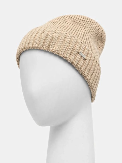 Geox czapka wełniana CELESTYE kolor beżowy W5660G T3310 - zdjęcie produktu nr 2