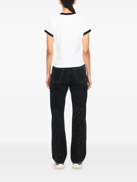 Off-White x Swarovski crystal-embellished jeans - Black