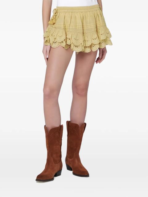 ISABEL MARANT ruffled shorts - Yellow - zdjęcie produktu nr 1
