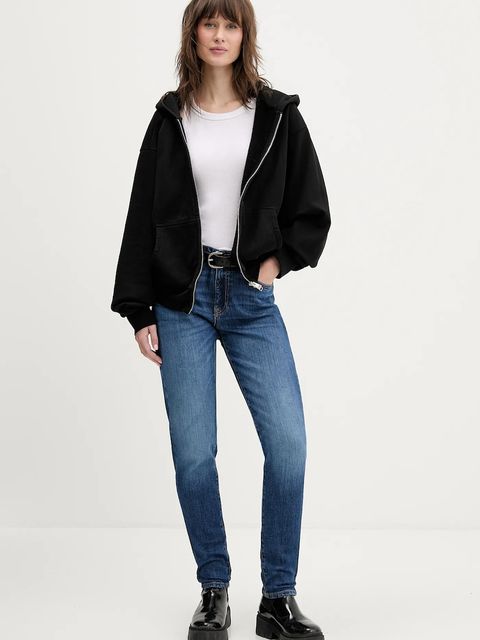 Tommy Jeans jeansy damskie kolor granatowy DW0DW22457 - zdjęcie produktu nr 2