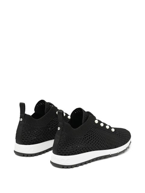 Jimmy Choo crochet knit sneakers - Black