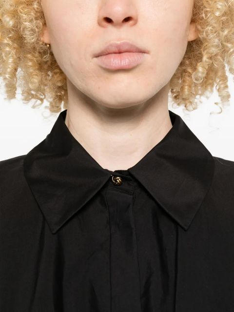 Max Mara cotton short-sleeve maxi dress - Black