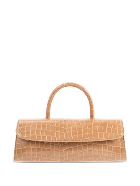BY FAR mini Longa embossed tote bag - Neutrals - zdjęcie produktu nr 1