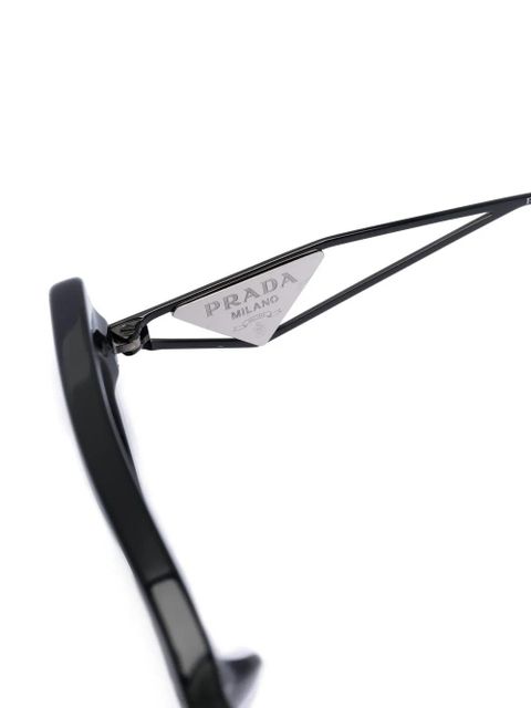Prada Eyewear Symbole rectangle-frame sunglasses - Black
