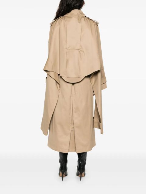 Jean Paul Gaultier double-breasted belted trench coat - Neutrals