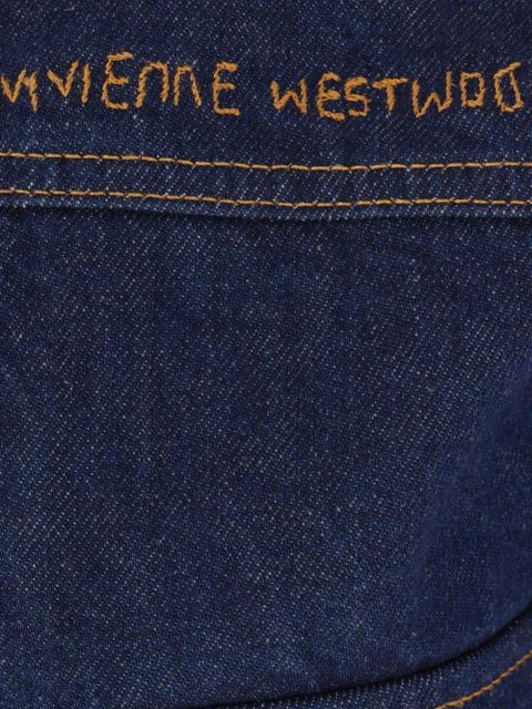 Vivienne Westwood Marlene cropped denim jacket - Blue