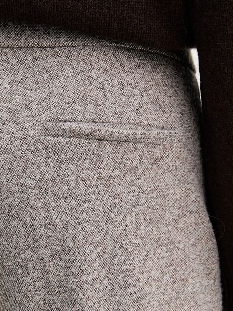 Marc O'Polo spodnie damskie kolor beżowy proste high waist 511304419051