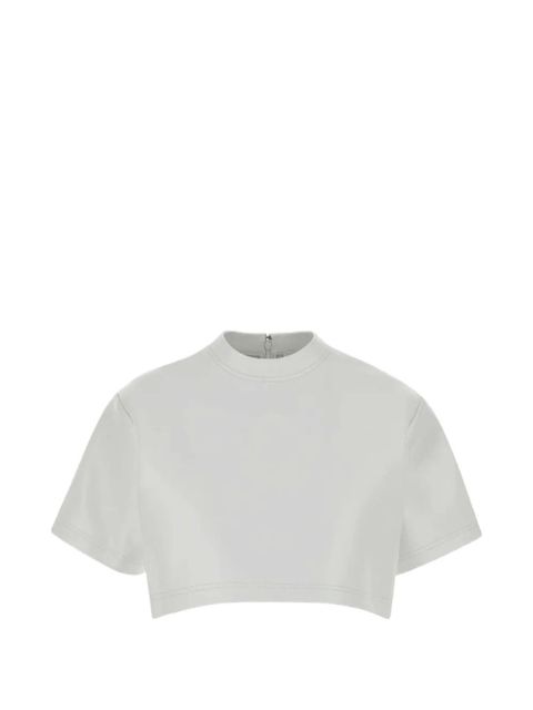 Balenciaga leather crop top - Grey - zdjęcie produktu nr 1