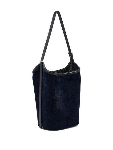 Proenza Schouler bucket-shape suede-leather tote bag - Blue