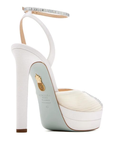Aquazzura 130mm Be Mine sandals - White