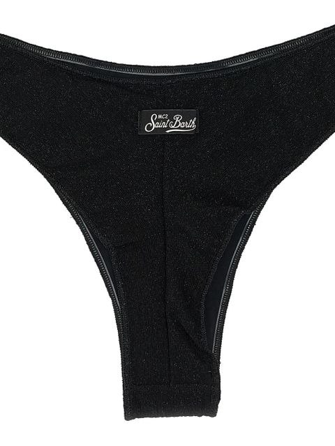 MC2 Saint Barth Naomi lurex bikini bottoms - Black - zdjęcie produktu nr 2
