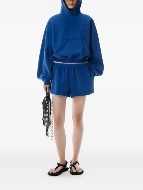 Alexander Wang elastic-waistband mini shorts - Blue - zdjęcie produktu nr 2