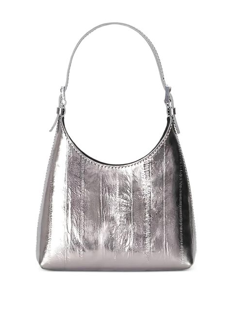 BY FAR Baby Camryn top-zip shoulder bag - Silver