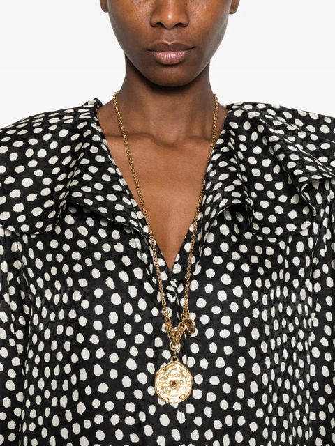 Chloé polka dot-pattern dress - Black