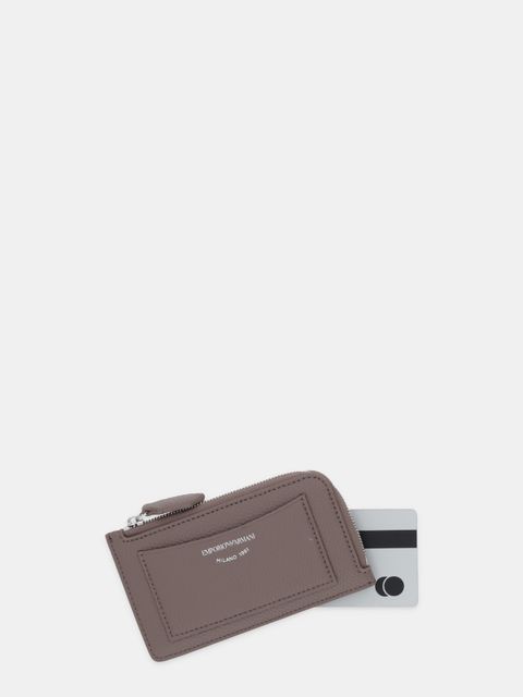 Emporio Armani portfel damski kolor brązowy EW000367 AF11953