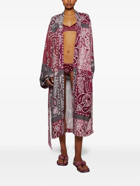 The Attico paisley-print bikini set - Red - zdjęcie produktu nr 2