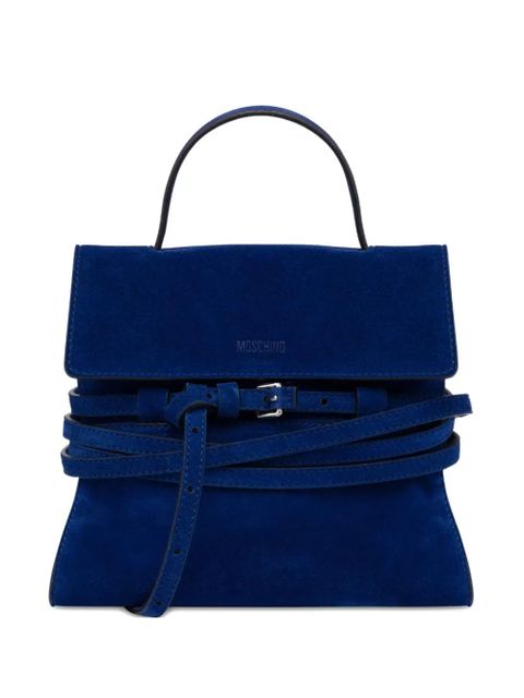 Moschino suede tote bag - Blue - zdjęcie produktu nr 1