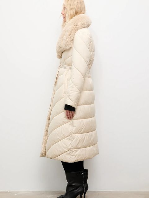 Answear.LAB kurtka kolor beżowy zimowa