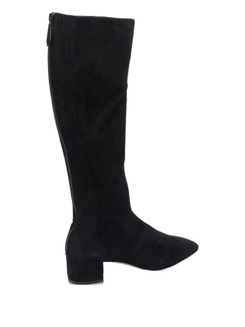 Aquazzura 35mm pointed toe zip boots - Black