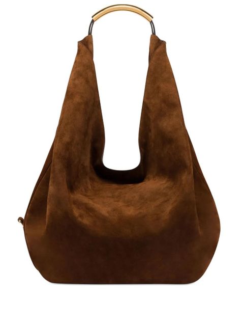 Moschino Handle Me leather shoulder bag - Brown - zdjęcie produktu nr 1