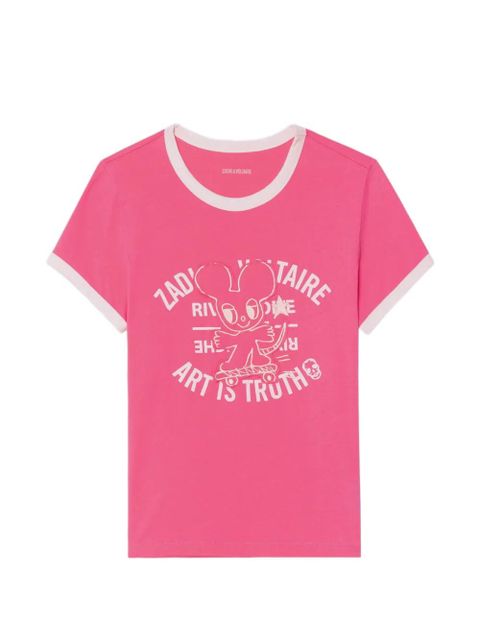 Zadig&Voltaire Woos Ringer graphic T-shirt - Pink - zdjęcie produktu nr 1