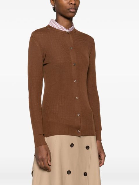 Prada button knitted cardigan - Brown