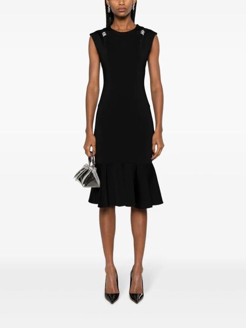 Givenchy crystal-embellished peplum-hem dress - Black - zdjęcie produktu nr 2